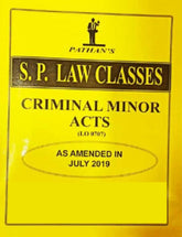S. P. Law Classes Minor Criminal Acts Book for BA. LL.B (New Syllabus) by Prof A. U. Pathan